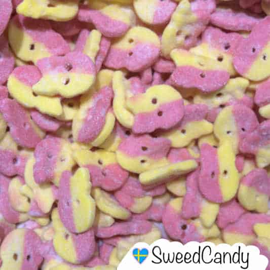 Skull foam rasberry lemon Swedishcandy Sweedcandy